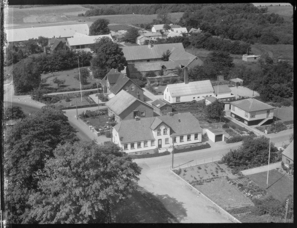 Husene langs Mariagervej i Skjellerup i 1968